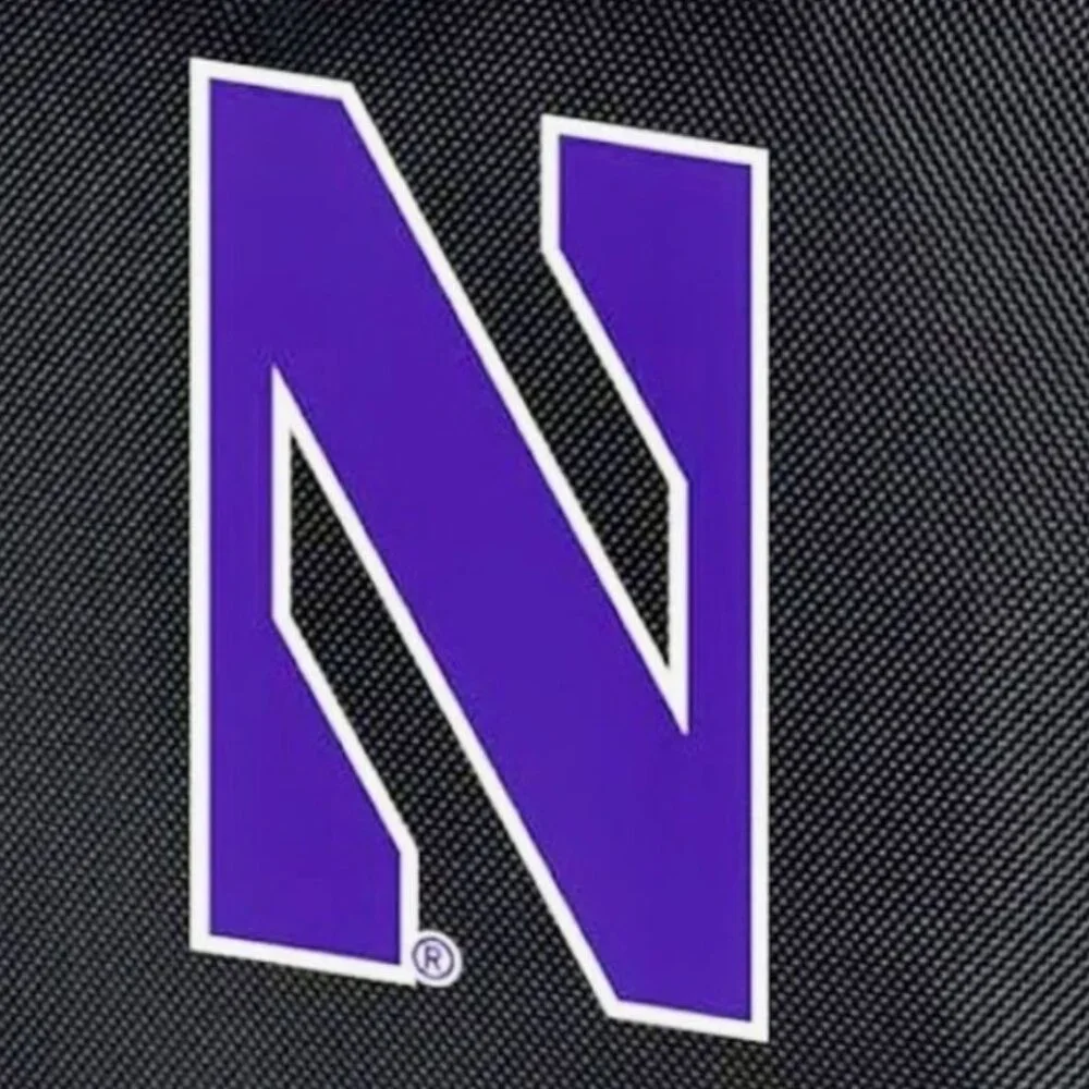 Northwestern Toiletry Travel Hanging NU Wildcats Black Travel Zipper Bag